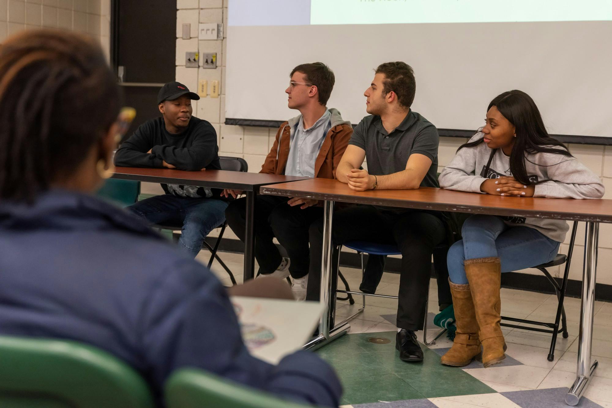 MSU students discuss their experiences as first-generation college students at South Kedzie Hall on November 6, 2019 as a part of ASMSU’s First Generation Appreciation Week.