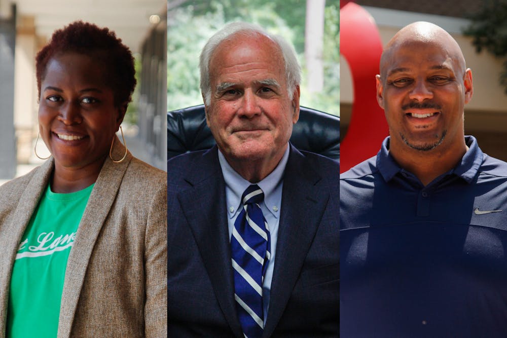 <p>Victors of the East Lansing City Council election on Tuesday, Nov. 3: Dana Watson, George Brookover and Ron Bacon. </p>