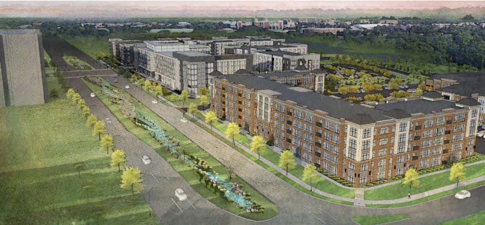 <p>A rendering of the planned Red Cedar development project. <strong>COURTESY OF CONTINENTAL/FERGUSON LLC.</strong></p>