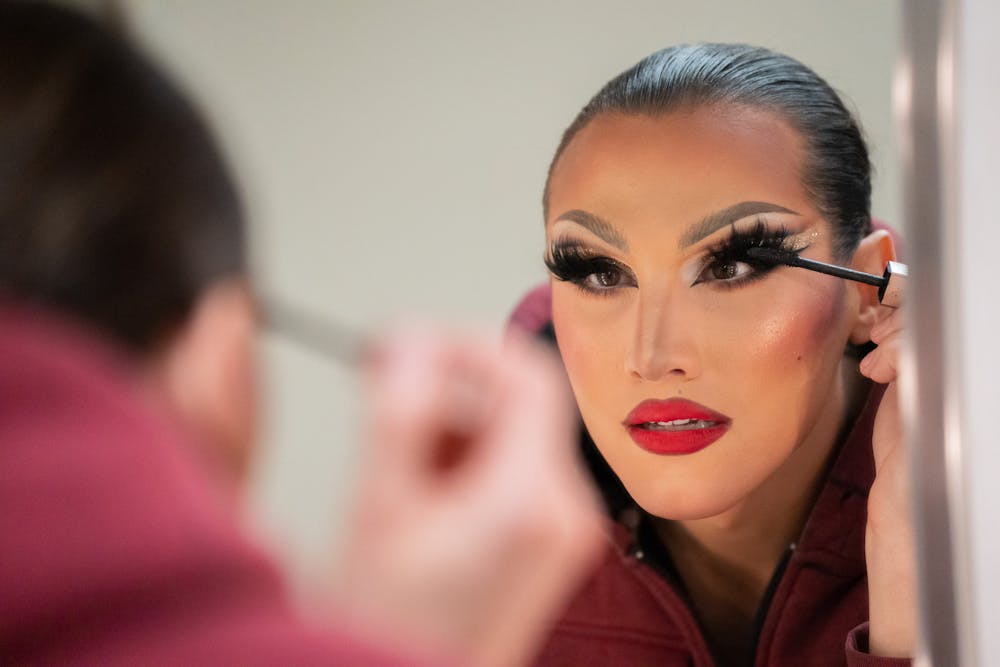 <p>Performer getting ready for The Diva's Ball, held at the Hannah Community Center on January 13, 2023.</p>