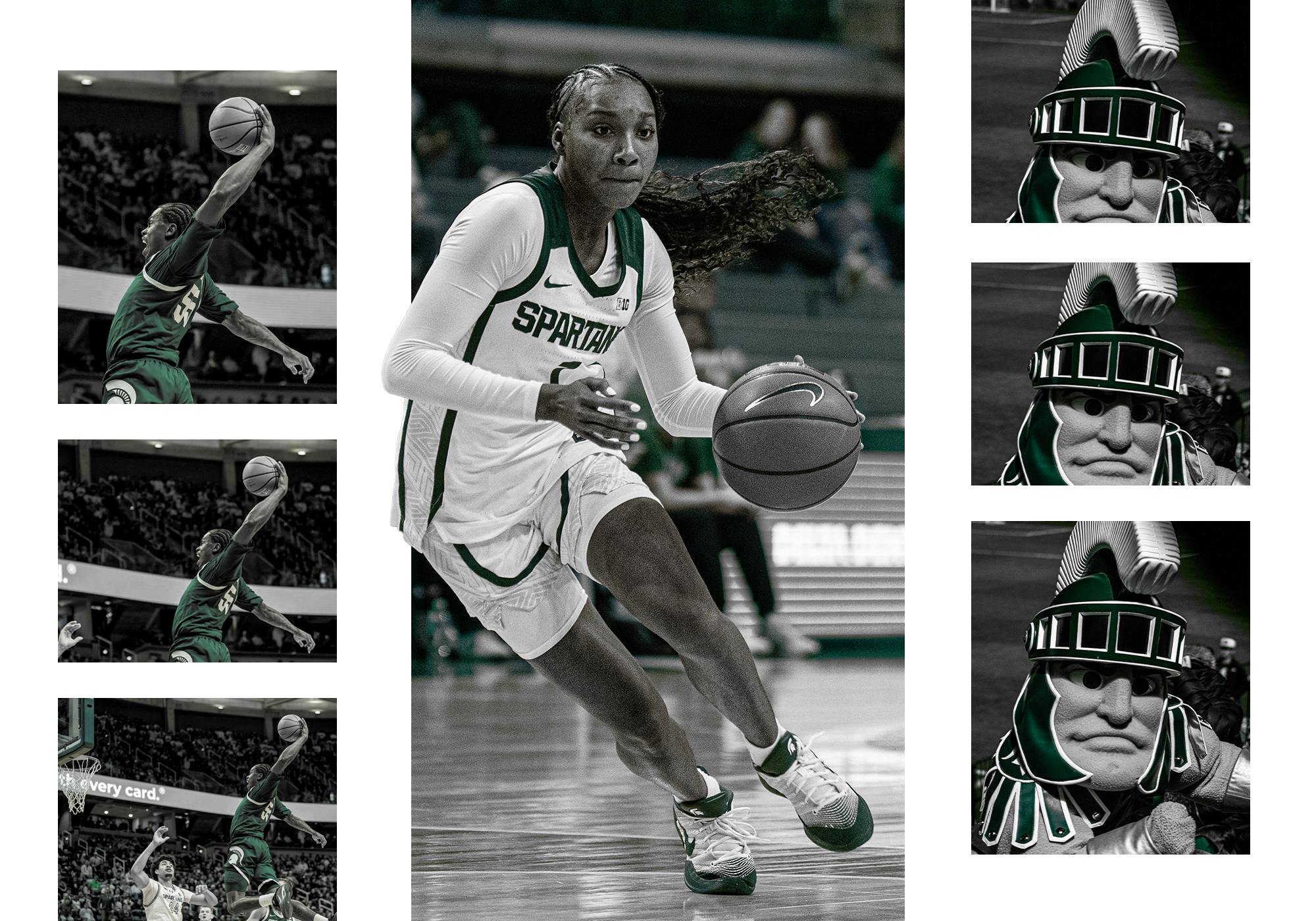 <p>Photo illustration by Tate Rudisill. Photo (left) by Gavin Hutchings. Photo (middle) by Quinn Shell. Photo (right) by Demonte Thomas.</p>