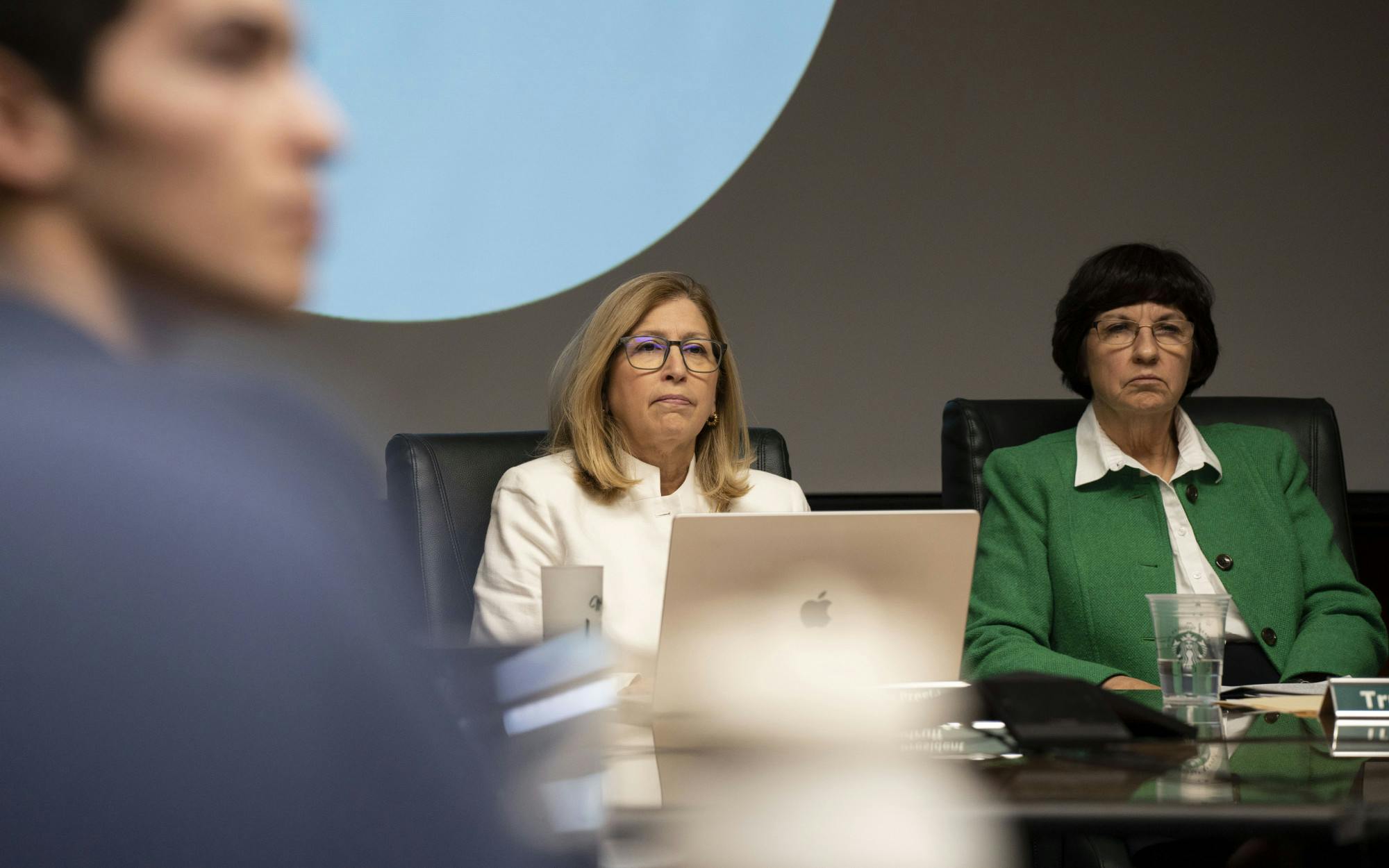 Interim President Teresa Woodruff during the Board of Trustees meeting on Friday, Dec. 16, 2022 at the Hannah Administration Building. 