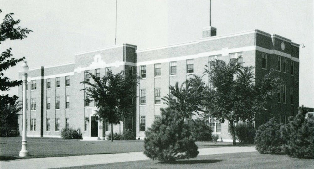 	<p>East Lansing Post First District Headquarters, known as &#8220;Mapes Hall,&#8221;  in the 1930s. </p>