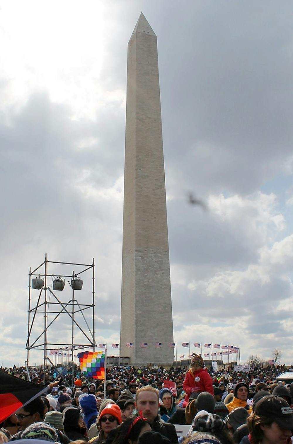 	<p>Ten <span class="caps">MSU</span> students joined 40,000 ralliers hoping to convince President Barack Obama to fight climate change Sunday outside the Washington Monument in Washington, D.C. </p>