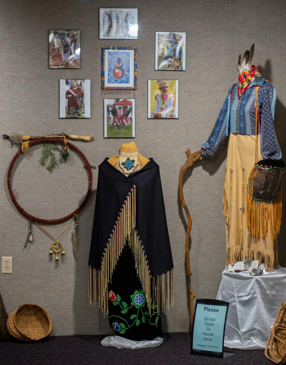 <p>A display at Nokomis Cultural Heritage Center in Okemos, photographed on Nov. 19, 2021.</p>