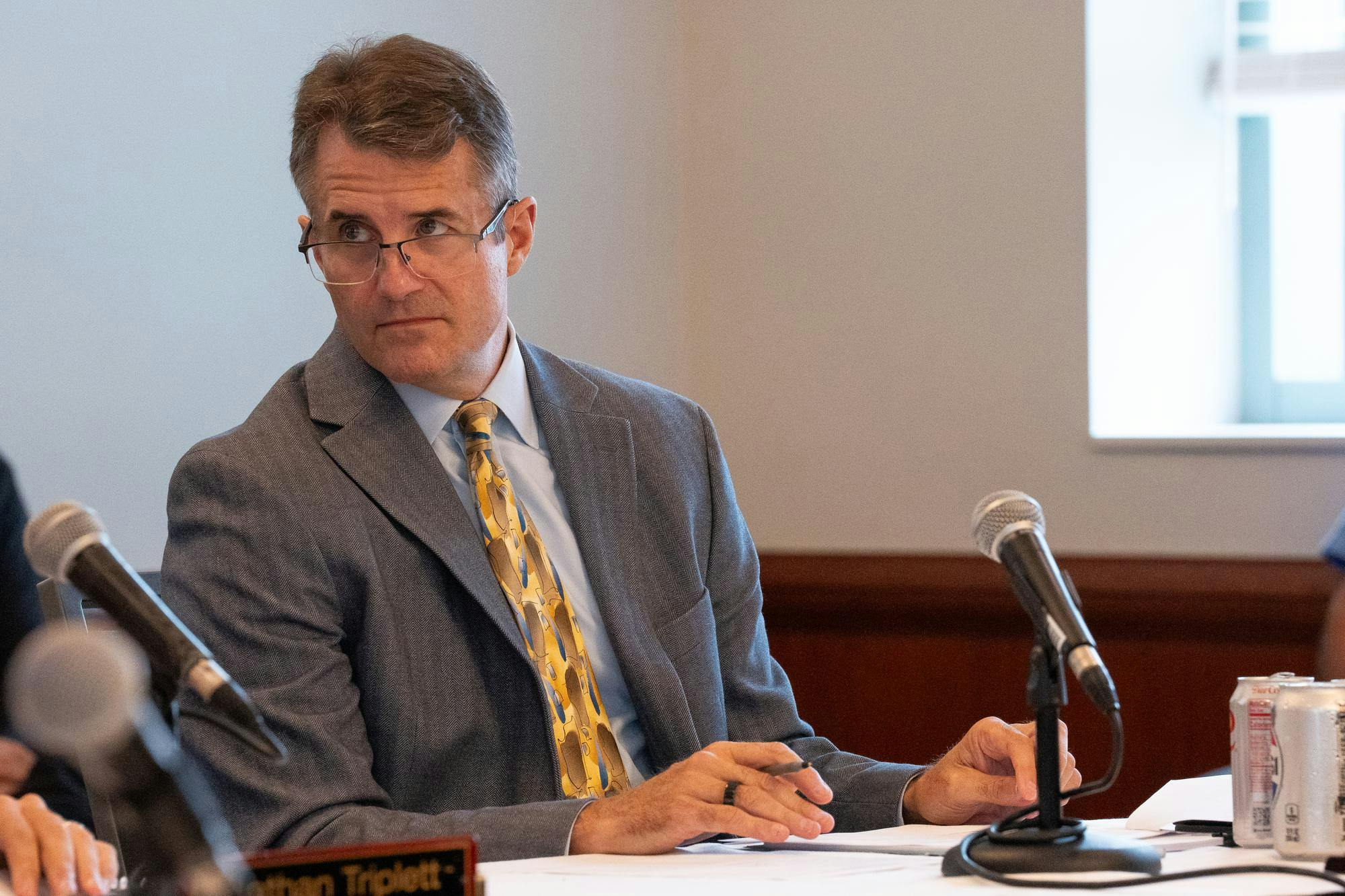 CATA CEO Bradley Funkhouser at a board meeting on Aug 20, 2025.