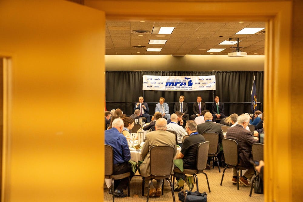 The MPA Gubernatorial Candidate Luncheon at the Kellogg Center in East Lansing, on April 23, 2026.