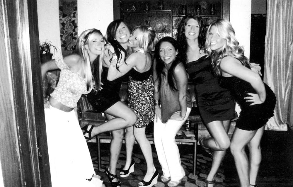 	<p>From right to left: Advertising senior Emma Eisenstein and her friends, 2011 graduate Dani Gallagher, 2011 graduate Whitney Fitak, 2011 graduate Nikki Daugerdas, hospitality business senior Nicole Raciboski and graphic design junior Jessica Stover. </p>