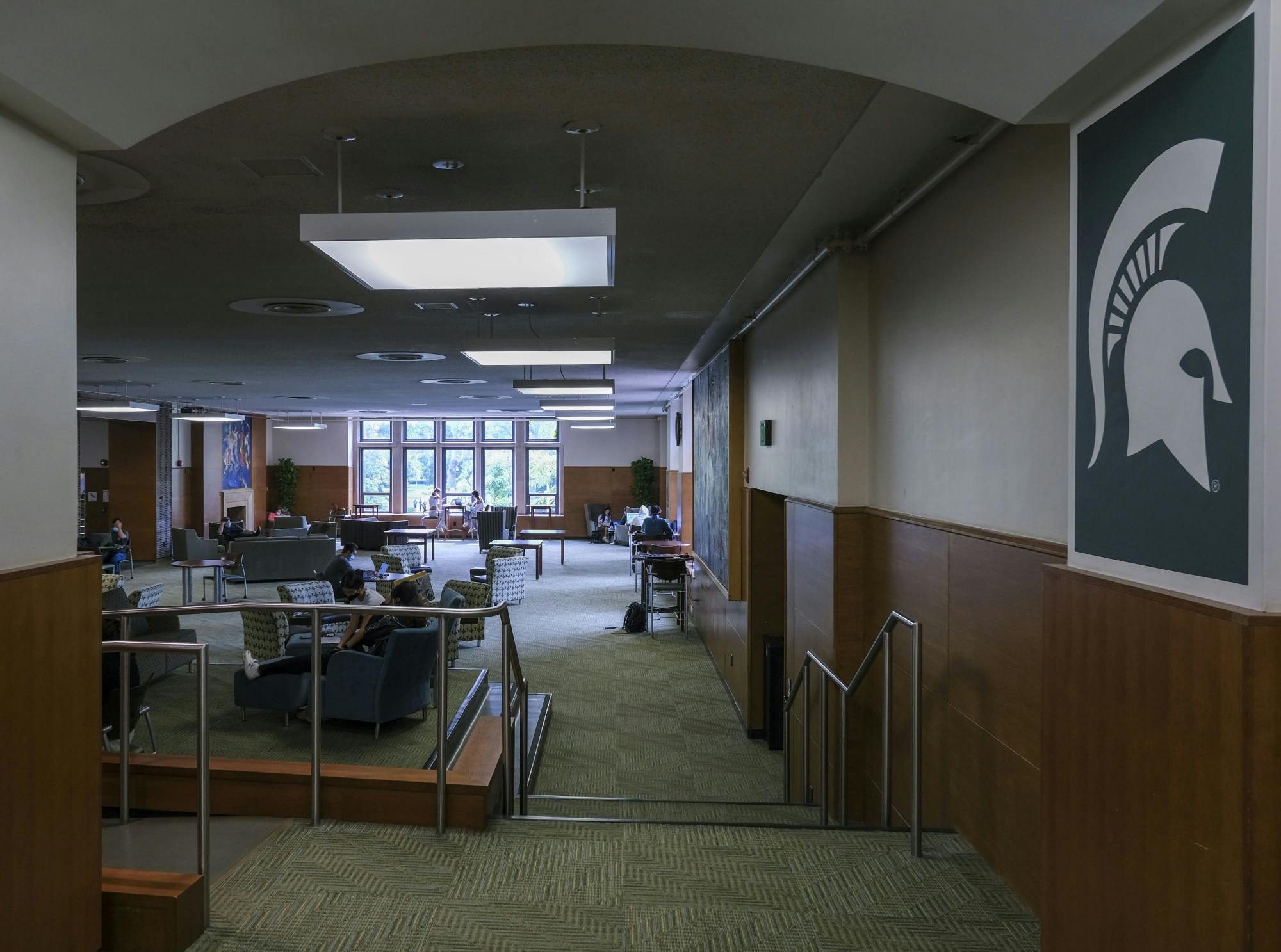 The inside of the MSU Union Building on September 15, 2020.