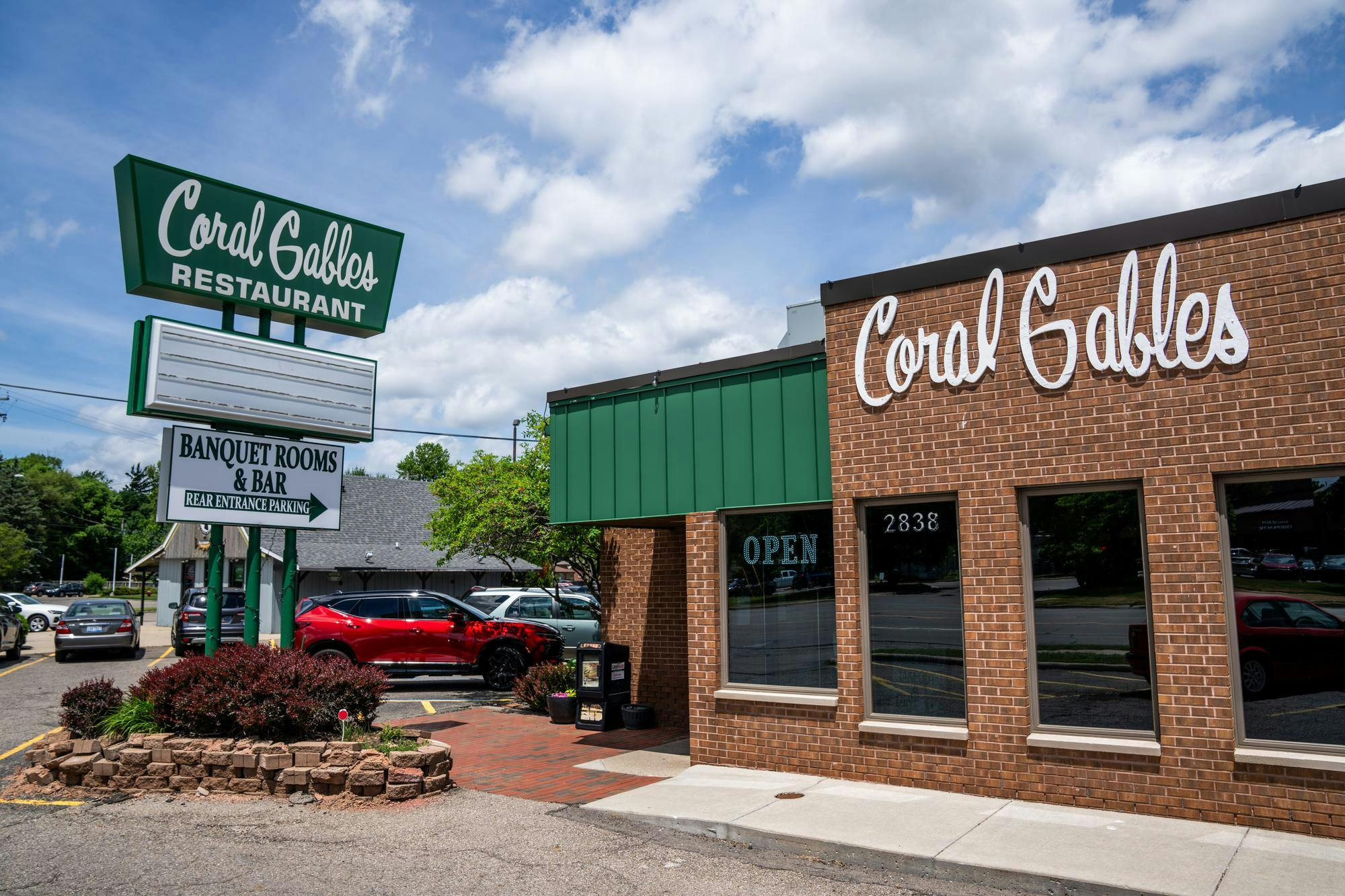 <p>Coral Gables restuarant on Grand River Ave. in East Lansing, Mich., on June 11, 2026.</p>