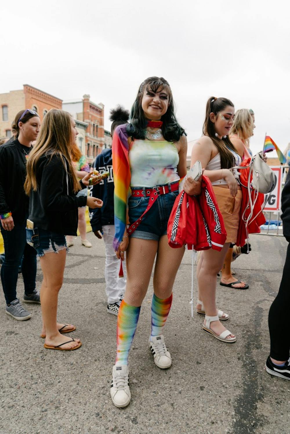 <p>Lansing resident Sabrina Branni attends Pride in Old Town on Saturday, June 15, 2019.</p>