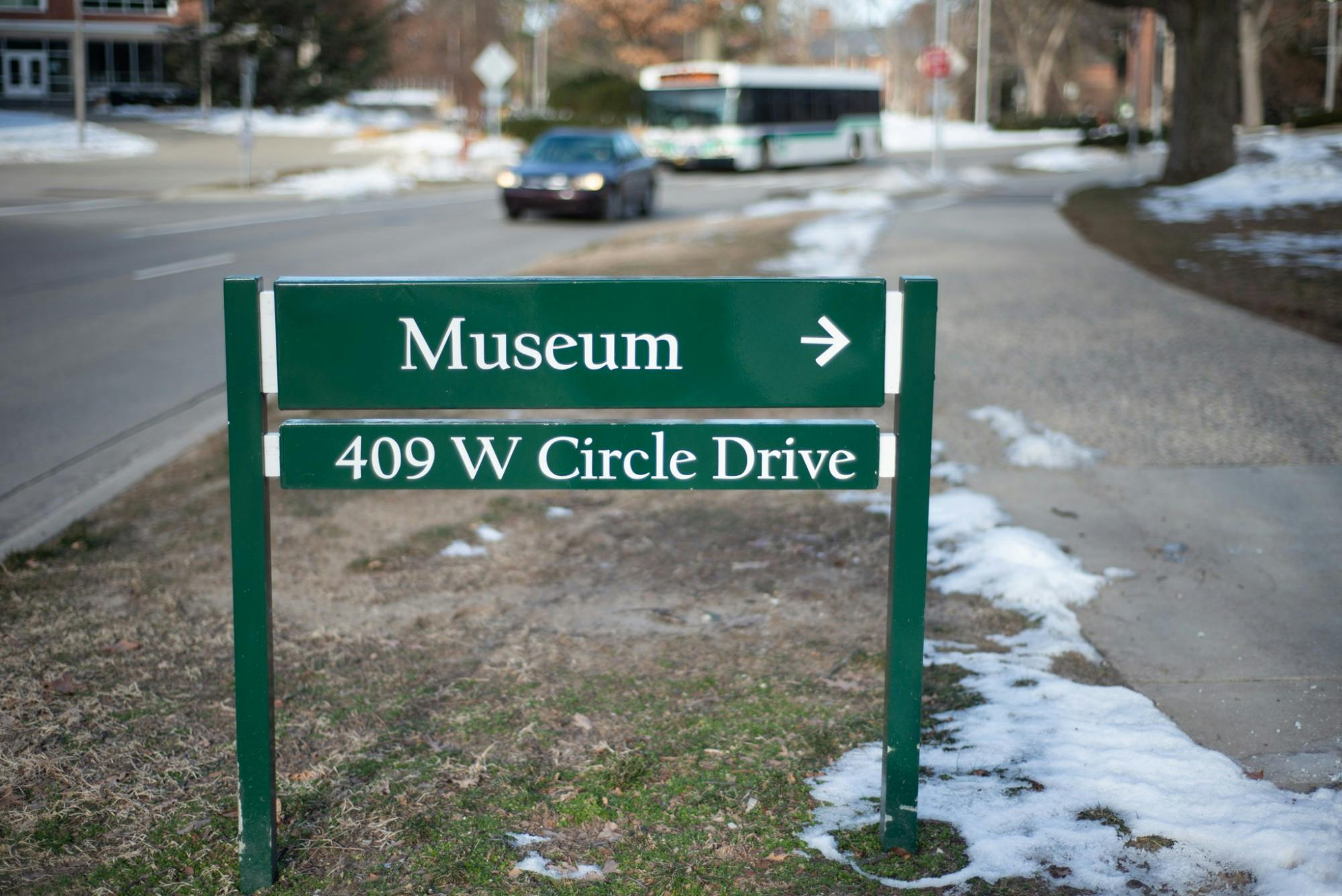 <p>A sign for the MSU Museum photographed on Feb. 20, 2020.</p>