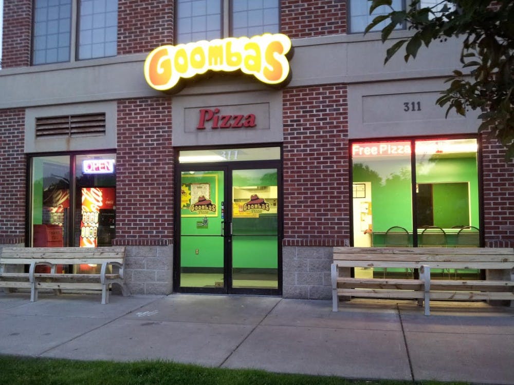 <p>Goombas Pizza at 311 W Grand River Avenue </p>