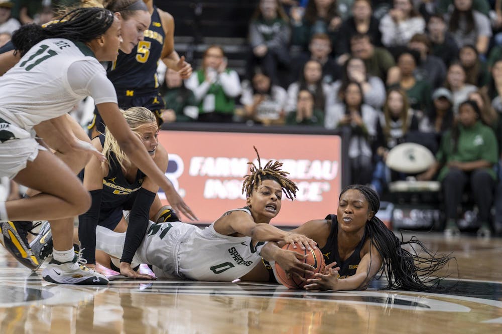 <p>MSU Spartans kept pushing forward, fighting to the bitter end to achieve victory against the Wolverines at MSU Breslin Center on Jan. 27, 2024.</p>