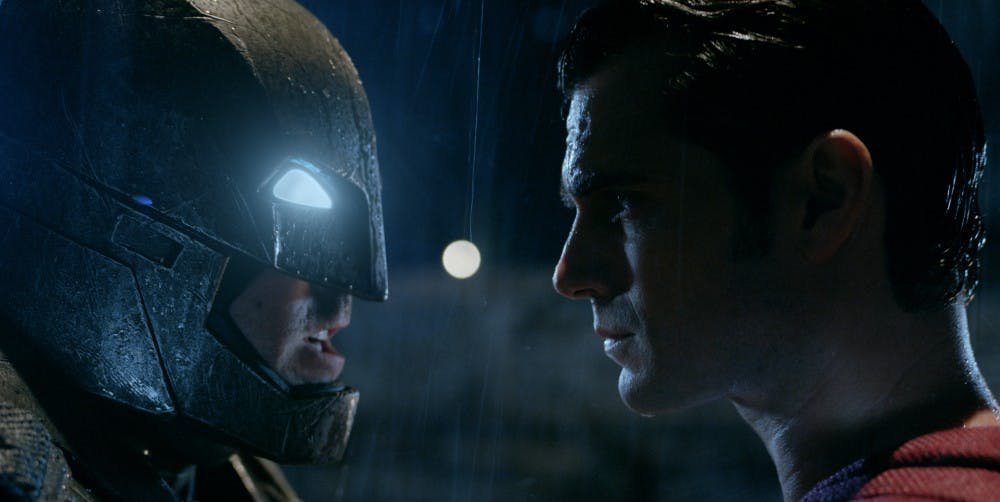 <p>From left to right, BEN AFFLECK as Batman and HENRY CAVILL as Superman in Warner Bros. Pictures' action adventure "BATMAN v SUPERMAN: DAWN OF JUSTICE," a Warner Bros. Pictures release.</p>