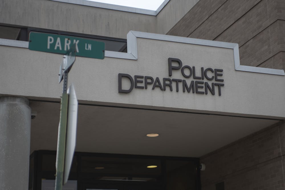 The front of the East Lansing Police Department. Shot on September 10, 2020. 