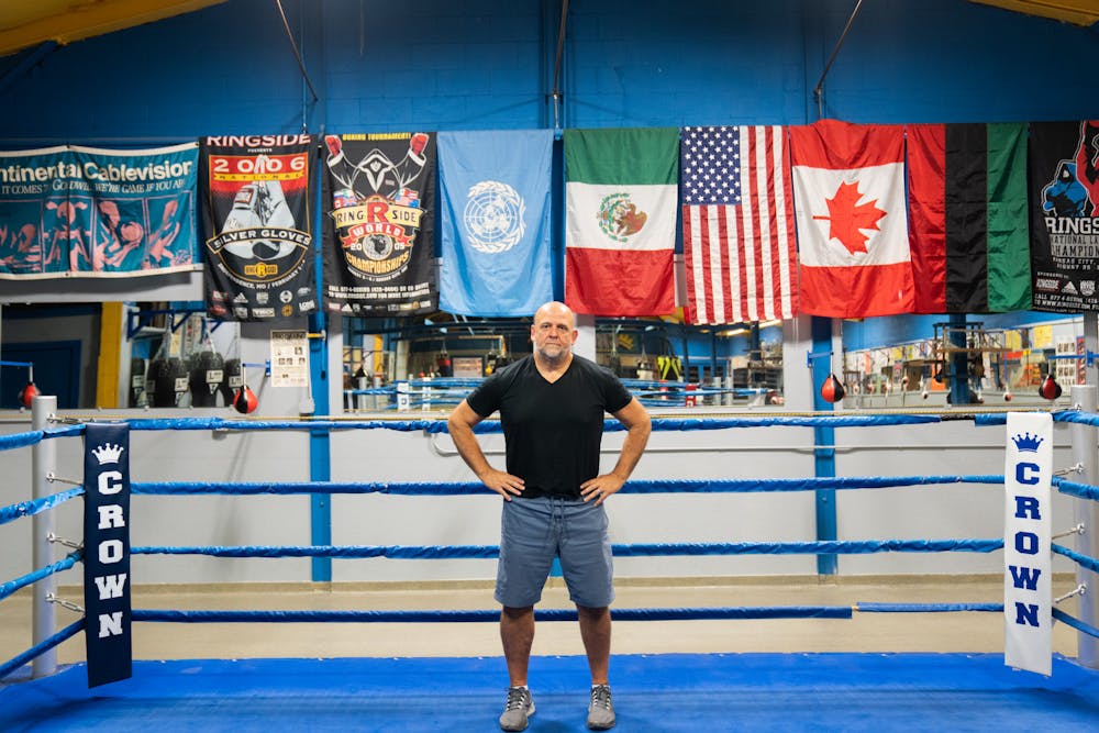 <p>MSU faculty member and head boxing coach Ali Easley at Crown Boxing Club on Sept. 8, 2022.</p>