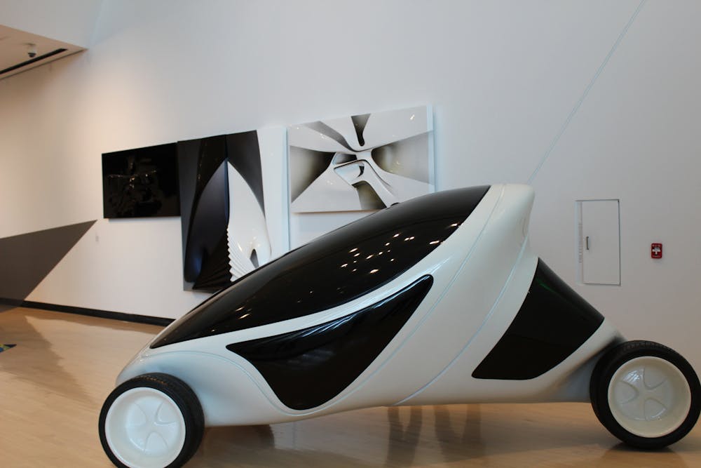 Eli & Edythe Broad Art Museum's "Zaha Hadid: Untold" exhibit, photographed on Sept. 11, 2022. 