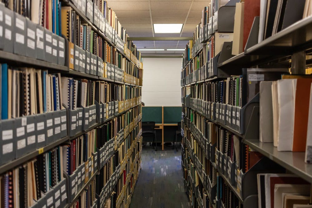 The East wing of the MSU Library on March 25, 2019.