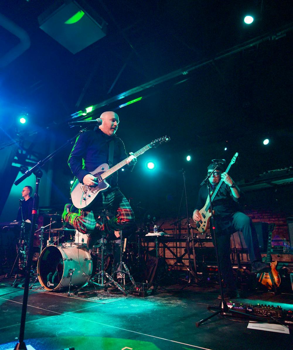 <p>Troy Hale does a jump during the first song of the evening on Dec. 13, 2024.</p>