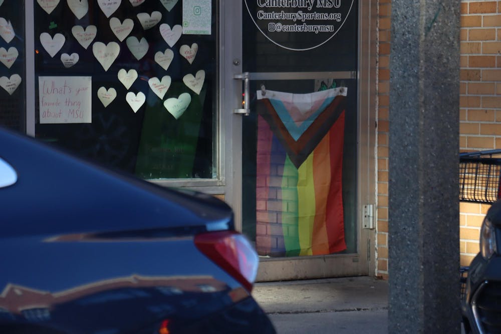 <p>Local businesses across Lansing also contribute to the representation of the LGBTQ+ community, like Canterbury MSU Church on Mac Avenue in East Lansing. </p>