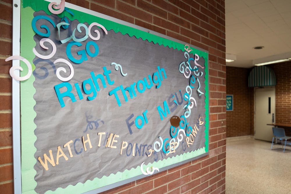 Wilson Hall is pictured on Wednesday, Feb. 18, 2026, ahead of its proposed renovations on the campus of Michigan State University in East Lansing, Mich.