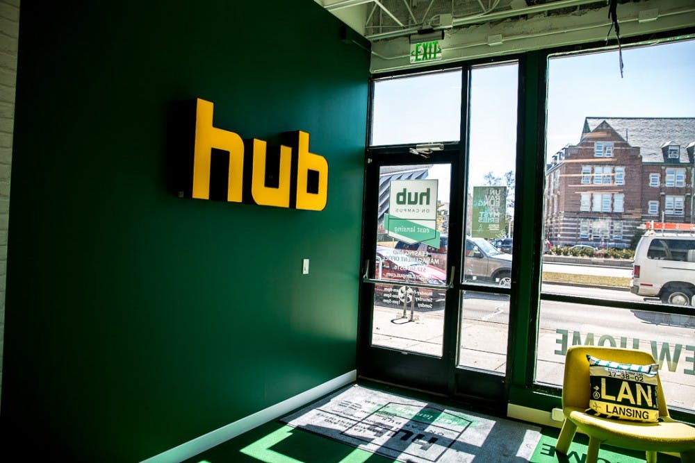 The interior of The Hub is pictured on March 25, 2019, in East Lansing.