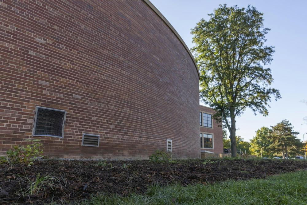 <p>A pollinator garden is freshly planted outside of the Psychology building in East Lansing, Mich., on Sunday, Oct. 4, 2026.</p>