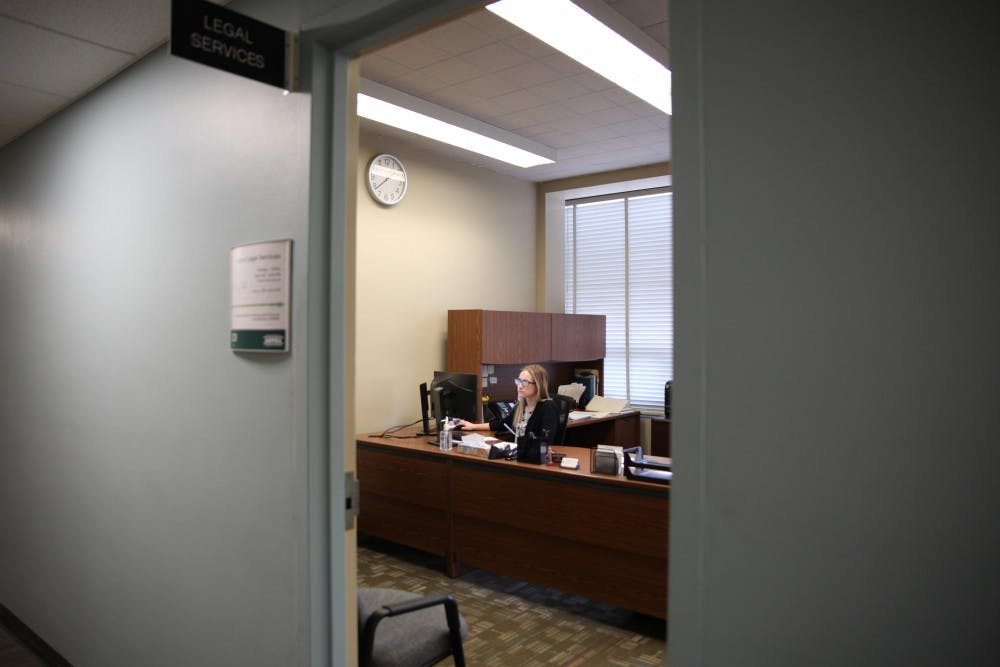<p>The Student Legal Services office is pictured on March 20, 2019 at the Student Services Building.</p>