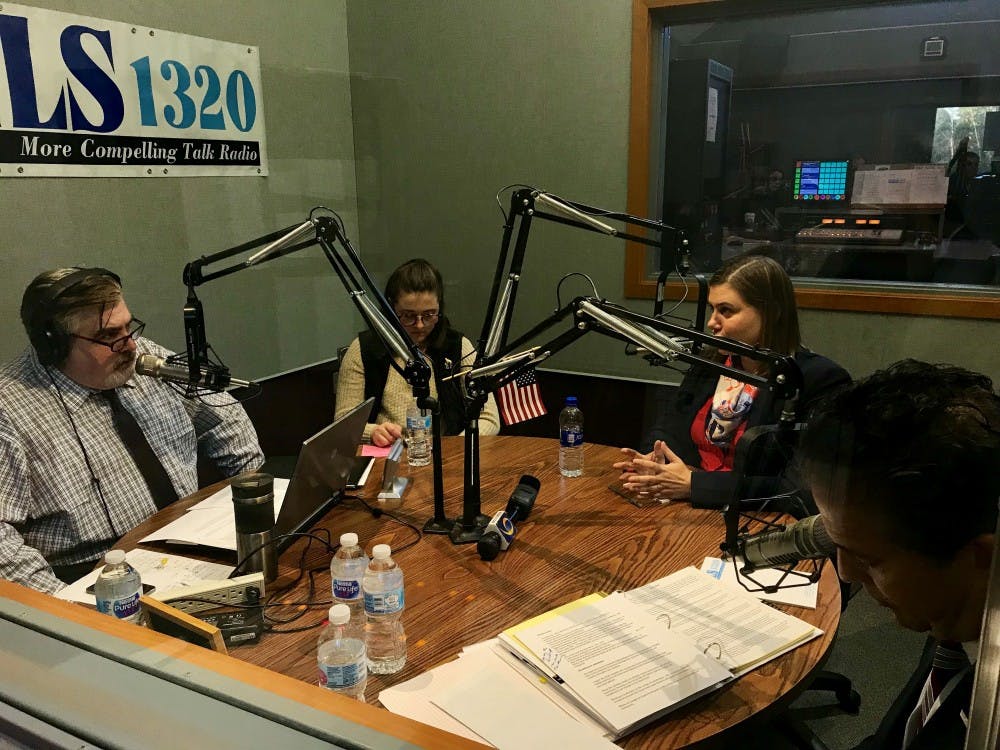 U.S. Representative Mike Bishop, R-Michigan, faces Democrat Elissa Slotkin during a radio debate Oct. 15. Photo courtesy of Elissa Slotkin for Congress.