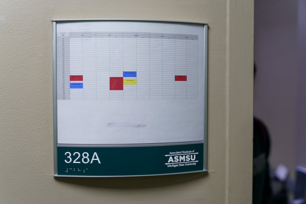 <p>The ASMSU Conference Room in the Student Services Building, where the ASMSU Presidential debate was located on April 18, 2022.</p>