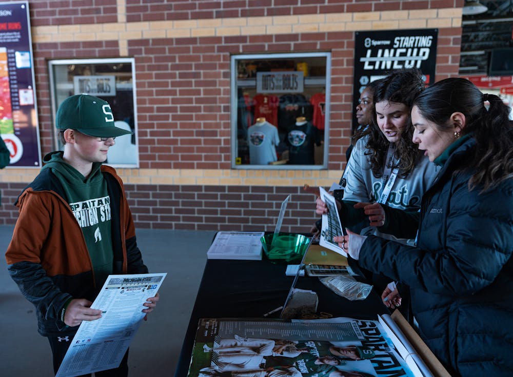 <p>MSU giveaways include: posters, team schedules and more at Jackson field before MSU takes on OSU for an afternoon baseball game on April 7, 2023.</p>