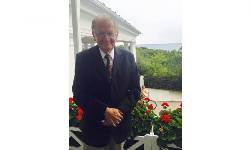 MSU professor Michael Rathke poses for a portrait.  Rathke will be retiring this year after 48 years as an MSU chemistry professor .Photo courtesy of Michael Rathke.