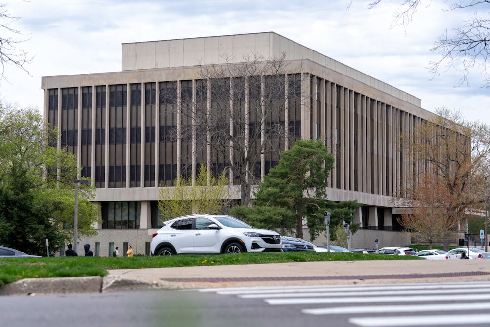 The Hannah Administration Building at Michigan State University on Apr. 18, 2024.