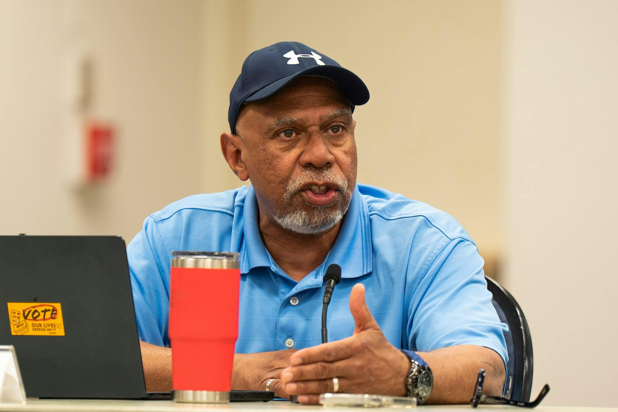 <p>East Lansing Independent Police Oversight Commissioner, Robin Etchison speaks at the ELIPOC June 3, 2026 meeting.</p>