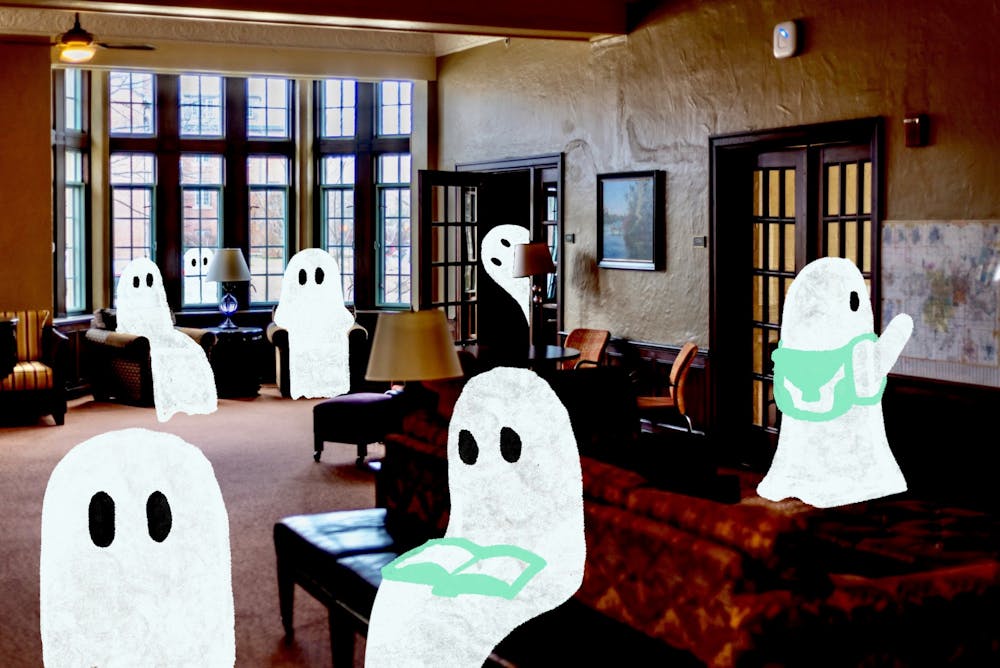 <p>Ghost students at Mary Mayo Hall.﻿</p>