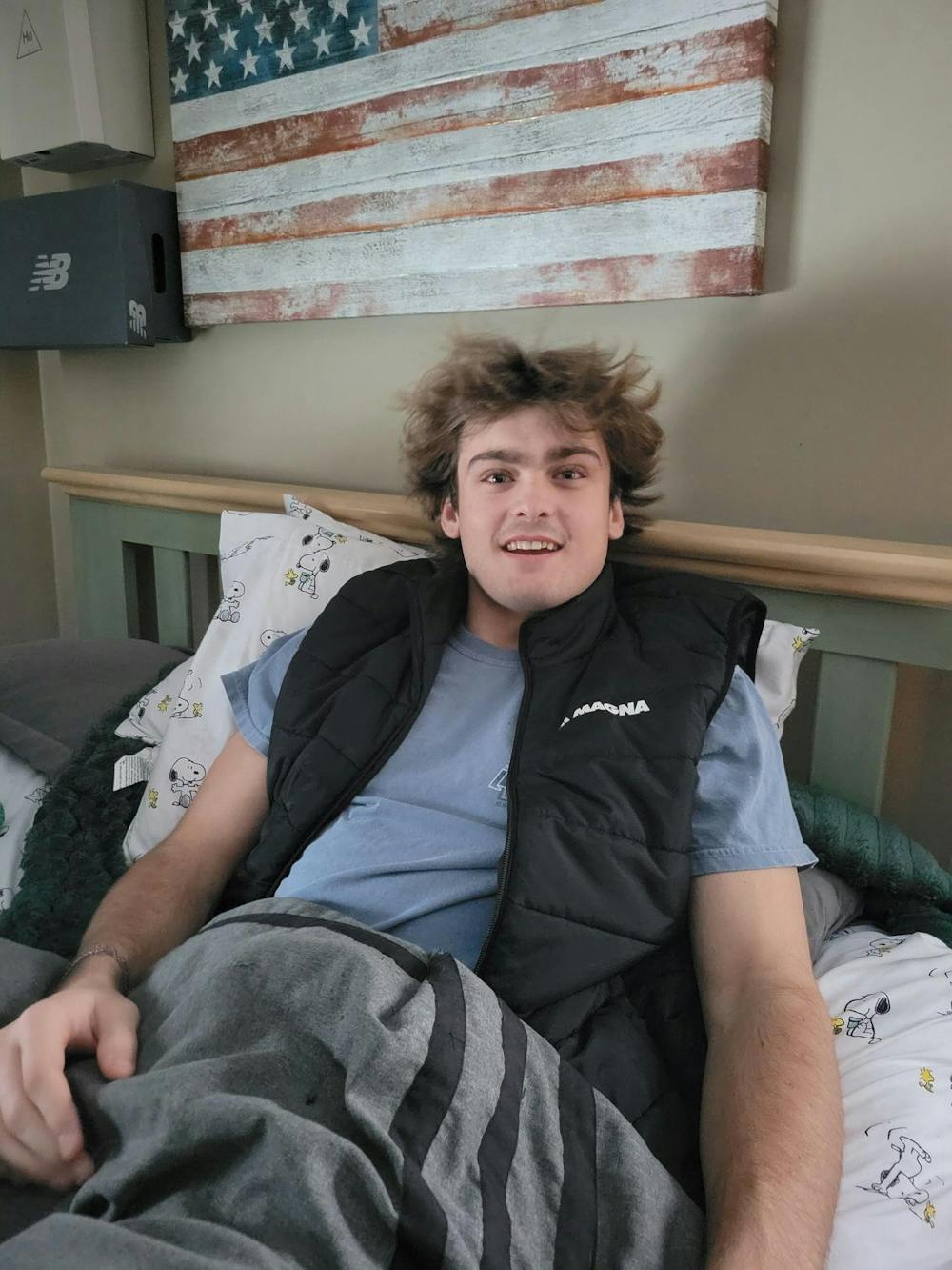 Advertising management junior Liam Clegg returned home after a successful kidney transplant.