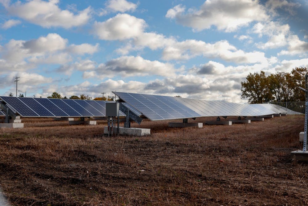 The East Lansing Solar Park on Oct. 22, 2019.