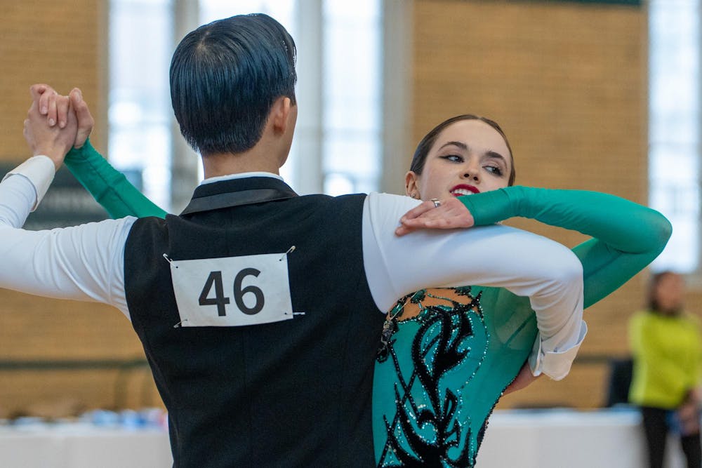 Ballroom dancers compete during the Green and White Gala at IM Circle on Jan. 31, 2026.
