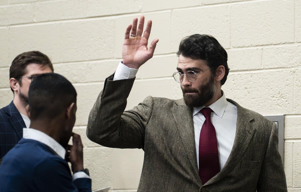 <p>Hasan Piker speaks at a rally for senate candidate Abdul El-Sayed in Armstrong Hall in East Lansing, Mich., on April 7, 2026. </p>