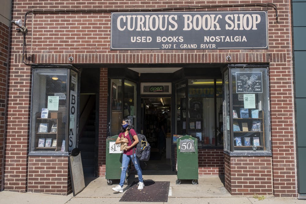 The outside of the Curious Book Store on Sept. 1, 2021.