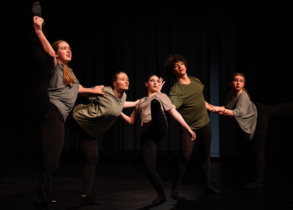 Members of the MSU Ballet Club dance at the Snyder-Phillips RCAH theater on April 12, 2025. The spring show, “A Midsummer Night’s Dream & Showcase,” included a variety of performances and Shakespeare inspired costumes. 