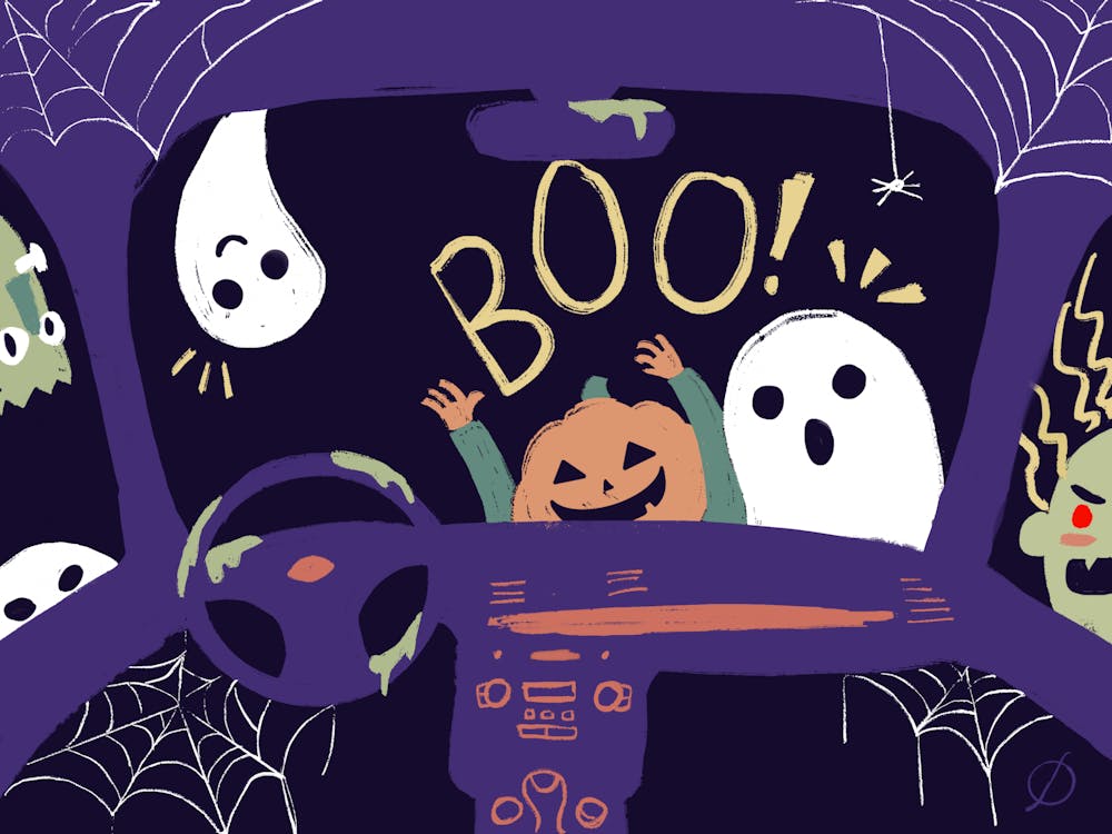 A drive-thru Halloween (Illustration by Daena Faustino).