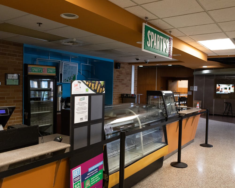 <p>The Sparty Cafe at the Engineering Building has been vacant since the beginning of the school year. Shot on Nov. 9, 2021.</p>