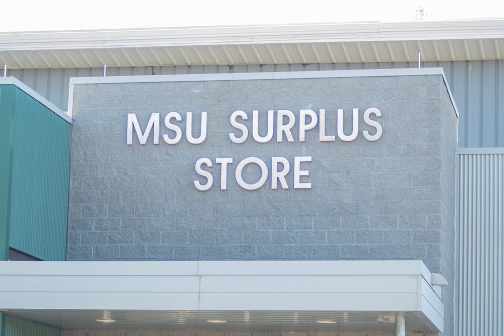 <p>The MSU Surplus Store on Farm Lane, photographed on November 22nd, 2021. </p>