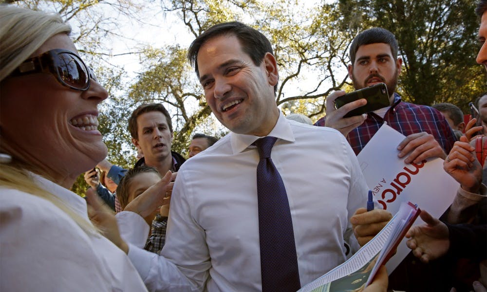 Marco Rubio campaigns in South Carolina on Tuesday, Feb. 16, 2016. (Carolyn Cole/Los Angeles Times/TNS)
