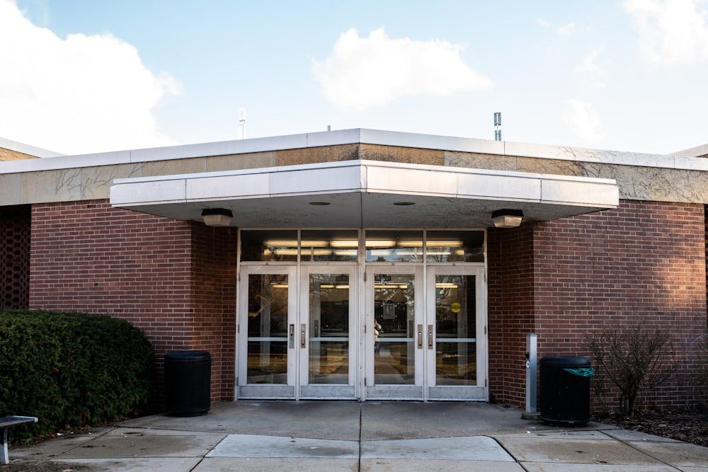 Wilson Hall is pictured on Wednesday, Feb. 18, 2026, ahead of its proposed renovations on the campus of Michigan State University in East Lansing, Mich.
