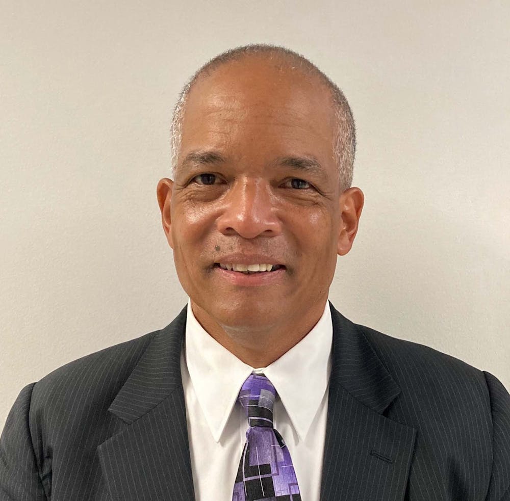 <p>Newly appointed ELPD Police Chief Kim Johnson will start his position Oct. 5. This photo was provided by the City of East Lansing. </p>