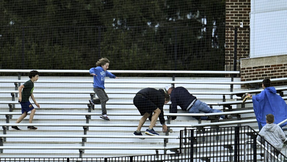 <p>Spartan fans reach for the home run ball at McLane Baseball Stadium in East Lansing, Mich., on Friday, April 24, 2026. </p>
