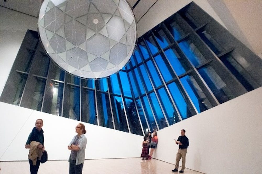 <p>The Eli and Edythe Broad Art Museum opened to the public on Sunday, Nov.11, 2012. Photo by The State News</p>